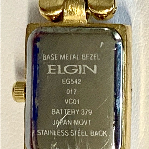 Elgin Austrian Crystal Accented Half-Bangle Watch - Picture 7 of 10